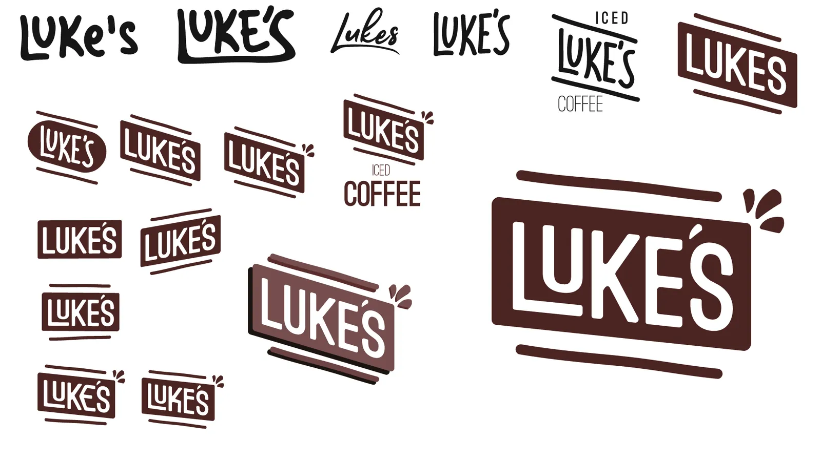 Lukes Coffee packaging mockup